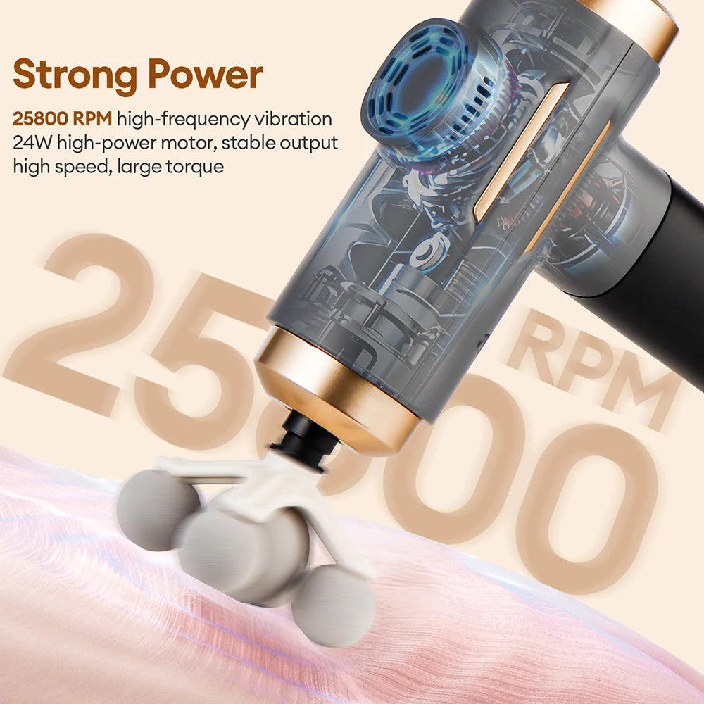Electric Massage Gun 99 Level Powerful Fascia Gun High-Frequency Vibration