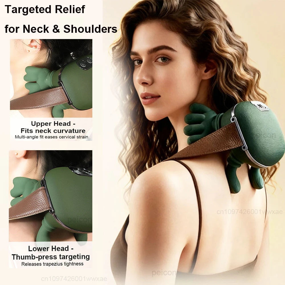 4D Smart Neck & Shoulder Massager – Deep Tissue Relaxation