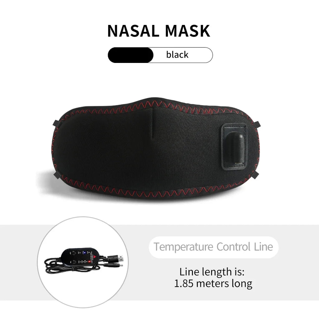 3 Gears Timing Heating Nose Pads Resistant Heating Nose Covers for Snoring Allergic Prevention Relax Respiration