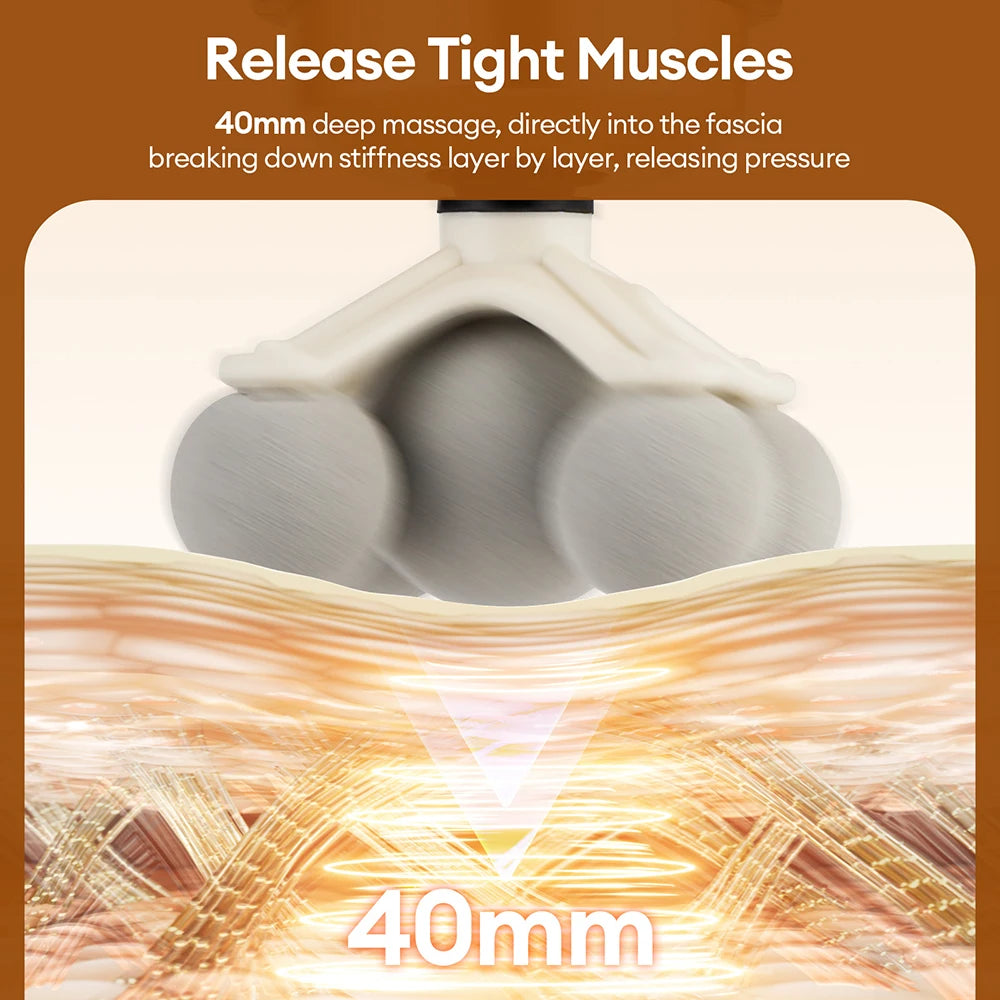 Electric Massage Gun 99 Level Powerful Fascia Gun High-Frequency Vibration