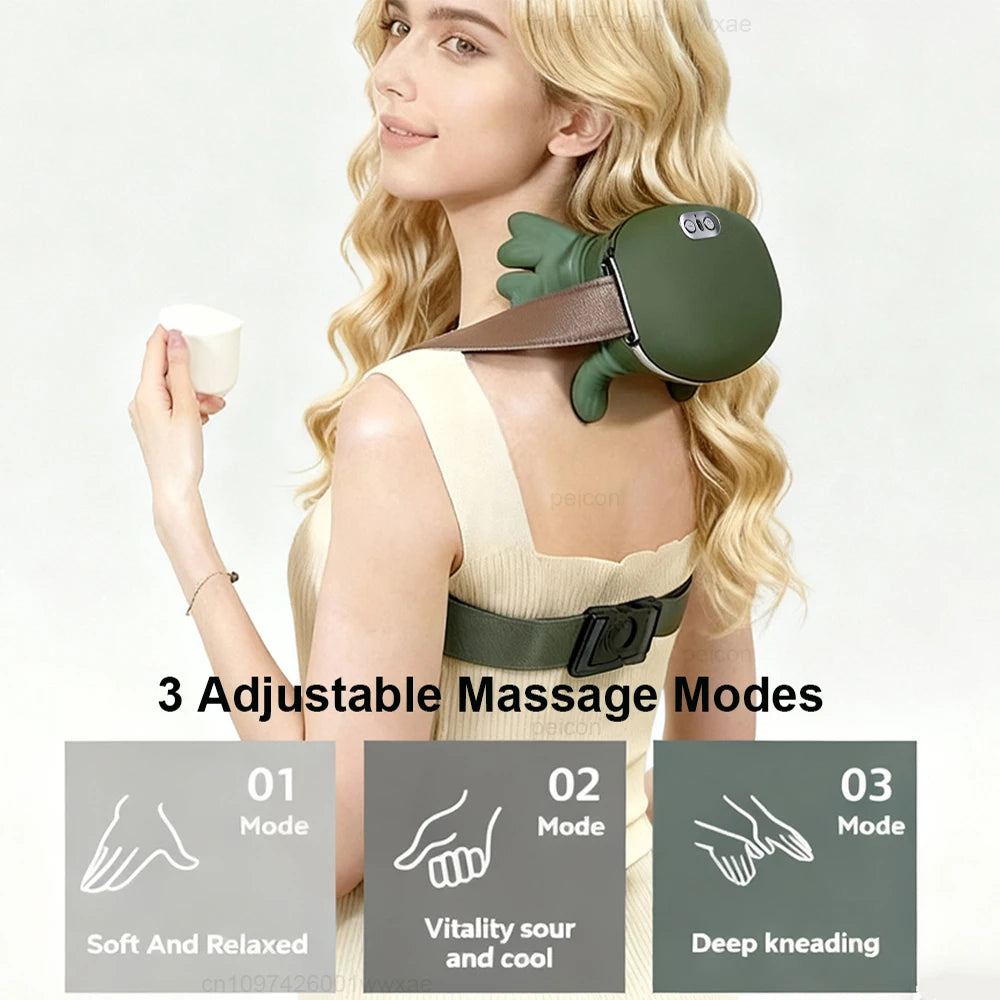 4D Smart Neck & Shoulder Massager – Deep Tissue Relaxation